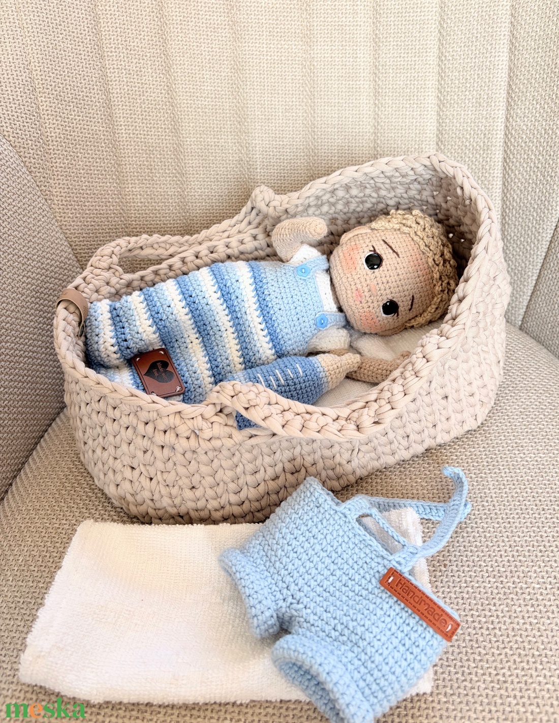 Amigurumi Stefán baba - játék & sport - baba & babaház - öltöztethető baba - Meska.hu