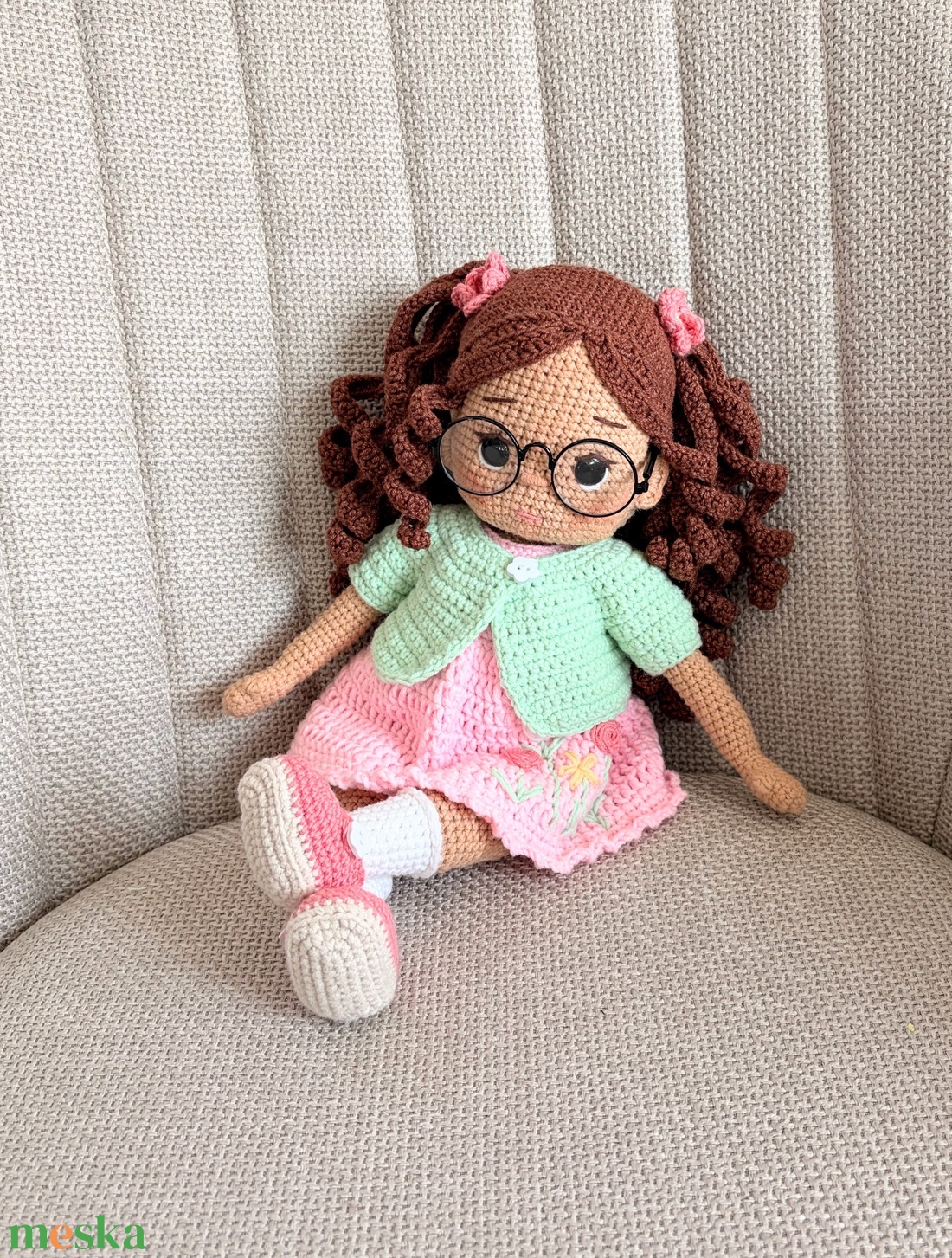 Amigurumi Hajnal baba - játék & sport - baba & babaház - öltöztethető baba - Meska.hu