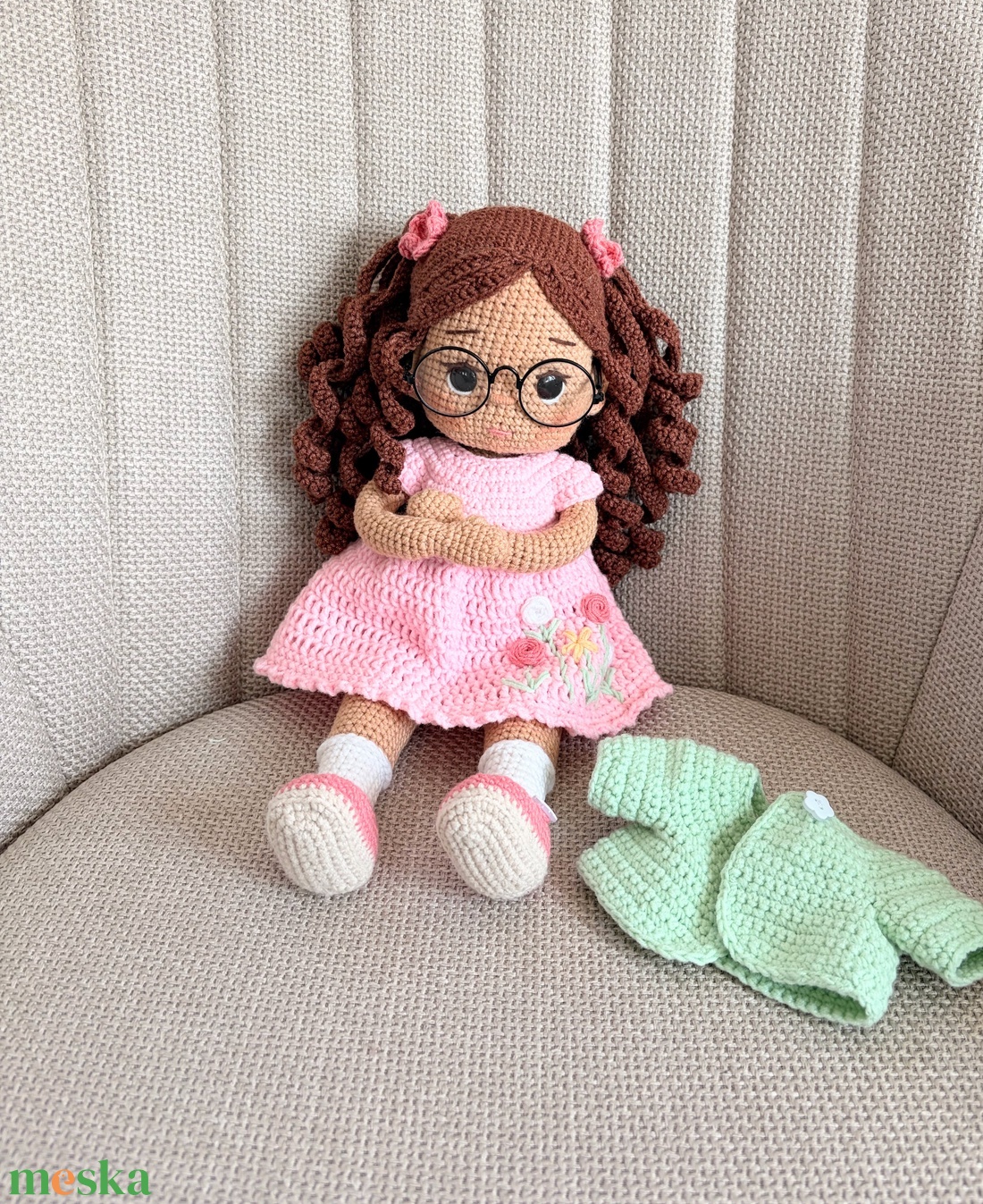 Amigurumi Hajnal baba - játék & sport - baba & babaház - öltöztethető baba - Meska.hu