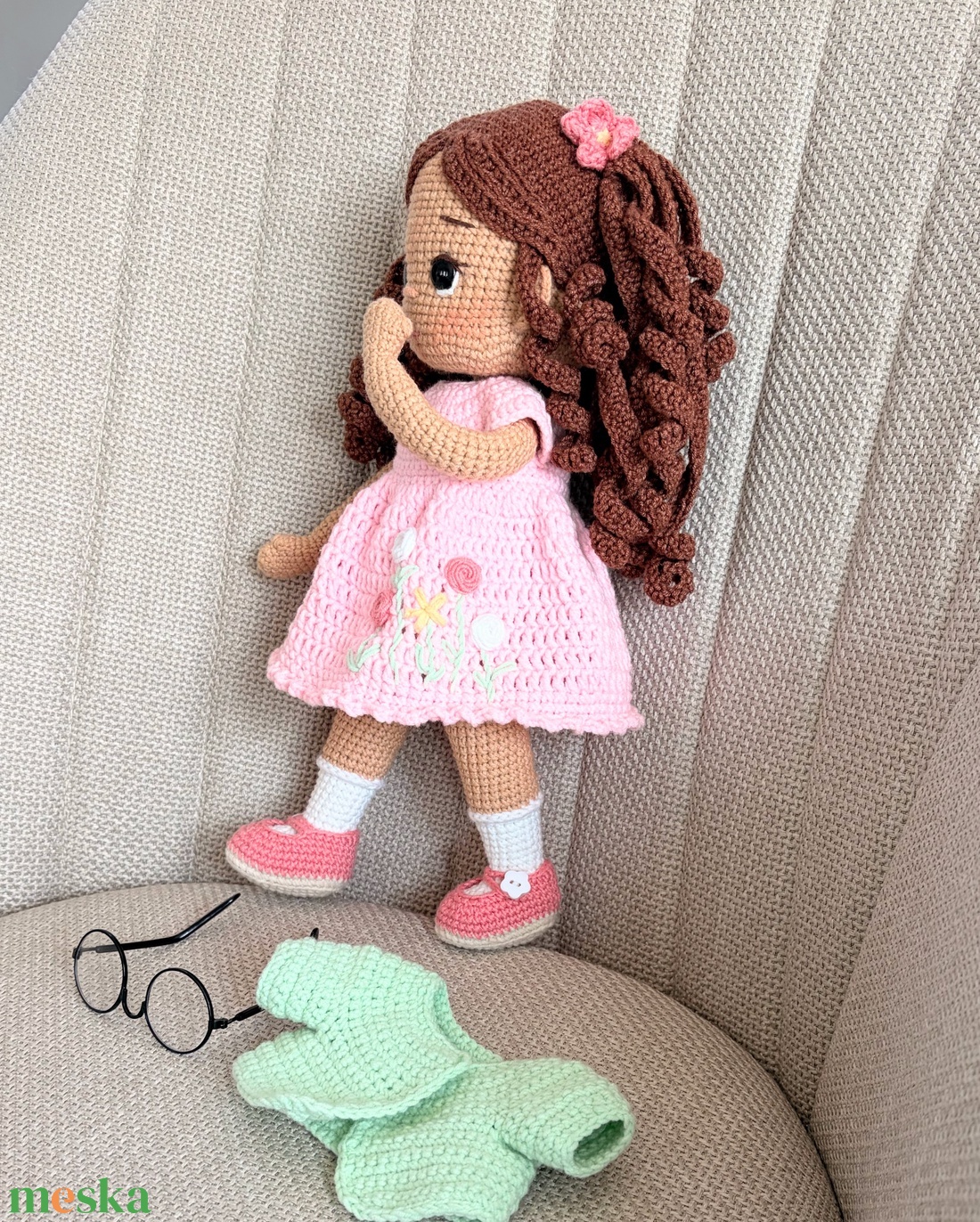 Amigurumi Hajnal baba - játék & sport - baba & babaház - öltöztethető baba - Meska.hu