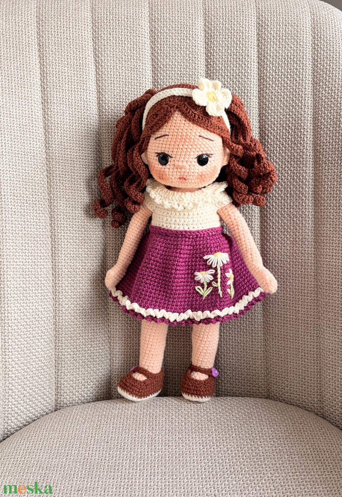 Amigurumi Lilla baba - játék & sport - baba & babaház - öltöztethető baba - Meska.hu