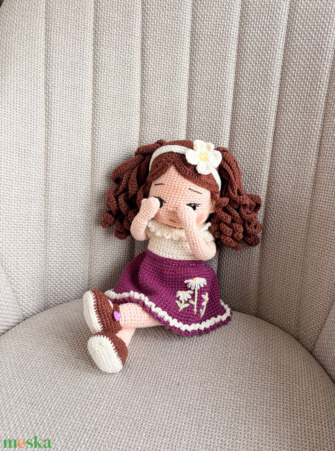 Amigurumi Lilla baba - játék & sport - baba & babaház - öltöztethető baba - Meska.hu