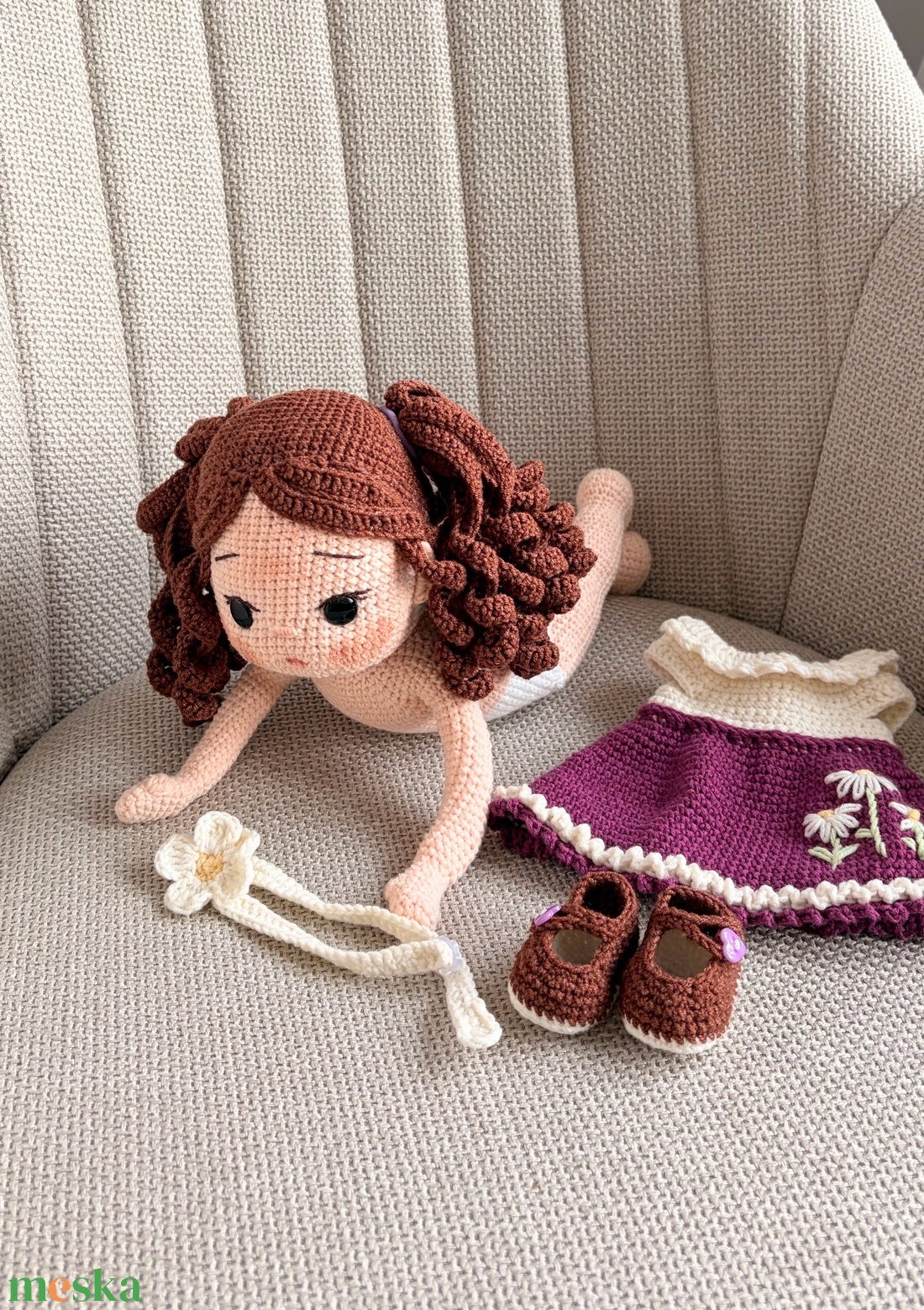 Amigurumi Lilla baba - játék & sport - baba & babaház - öltöztethető baba - Meska.hu