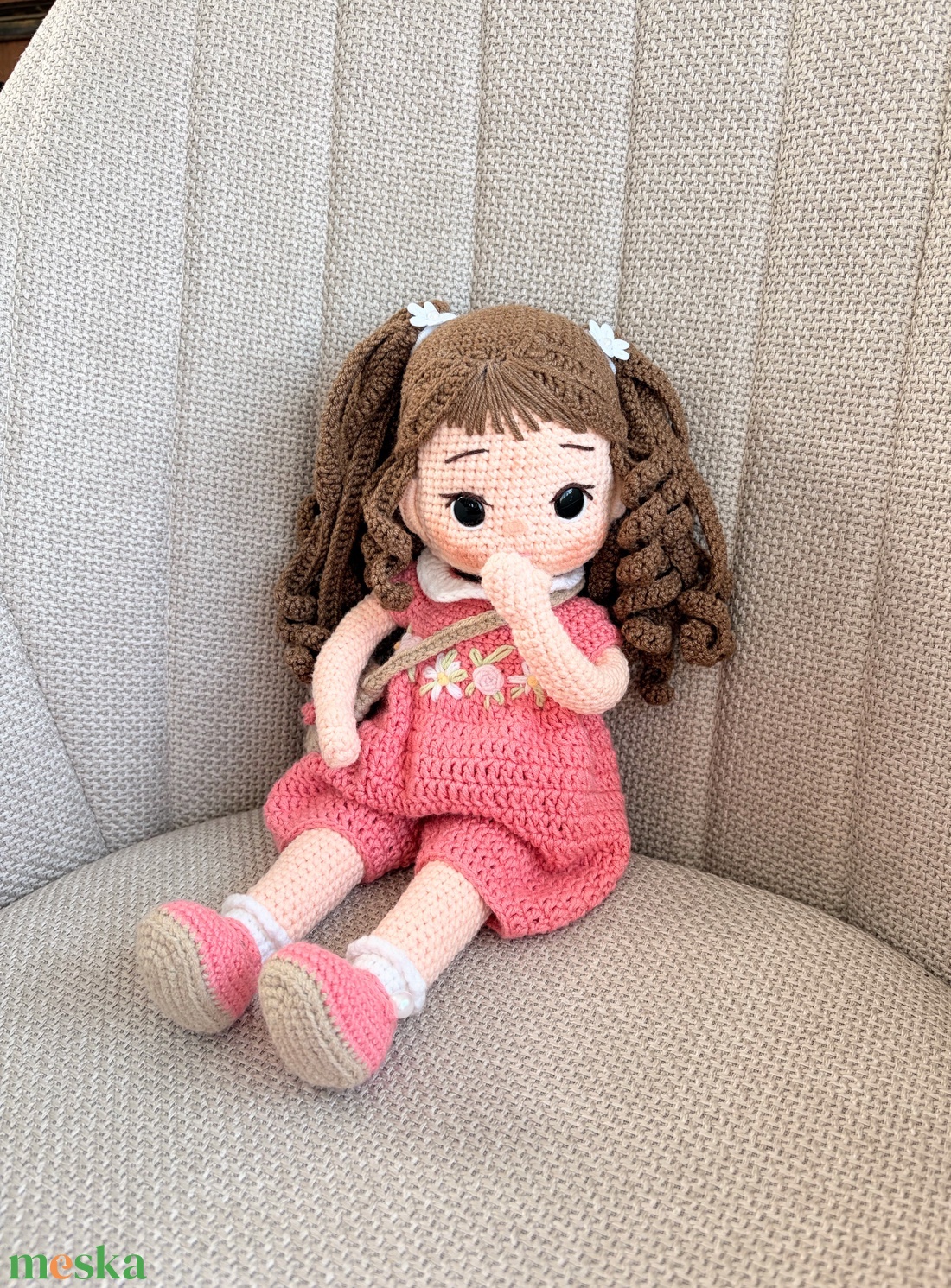 Amigurumi Anett baba - játék & sport - baba & babaház - öltöztethető baba - Meska.hu