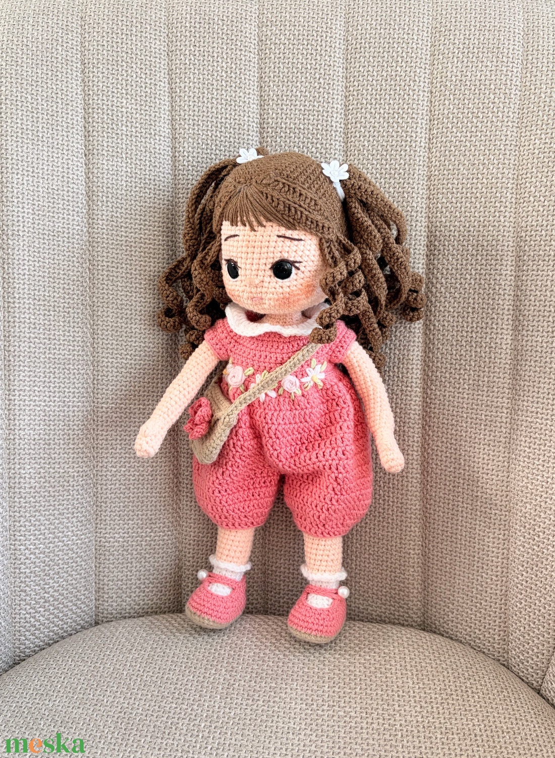 Amigurumi Anett baba - játék & sport - baba & babaház - öltöztethető baba - Meska.hu