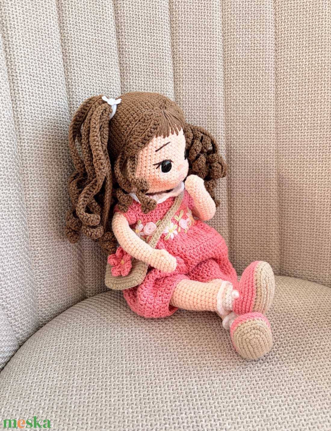 Amigurumi Anett baba - játék & sport - baba & babaház - öltöztethető baba - Meska.hu