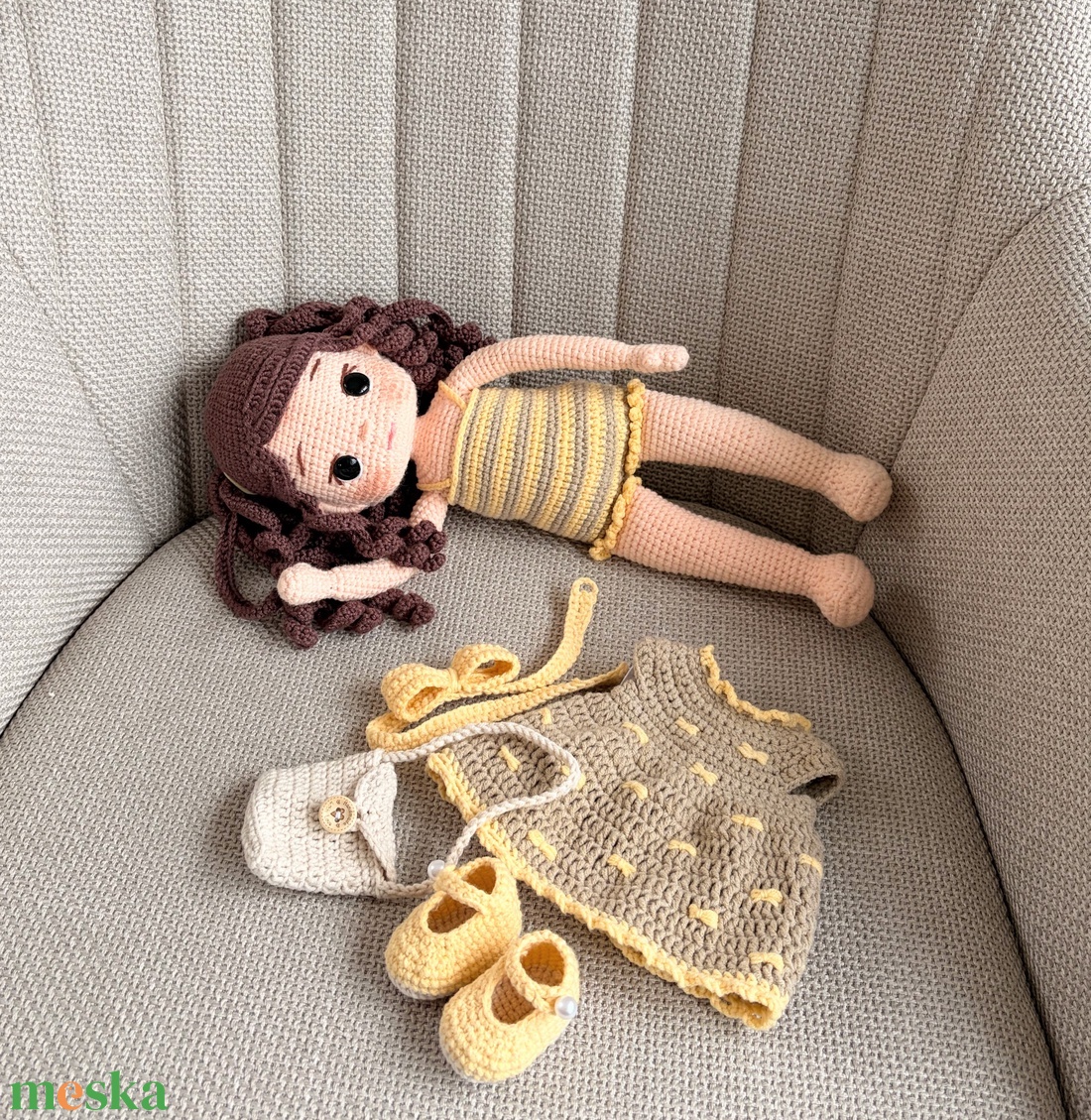 Amigurumi Shelby baba - játék & sport - baba & babaház - öltöztethető baba - Meska.hu
