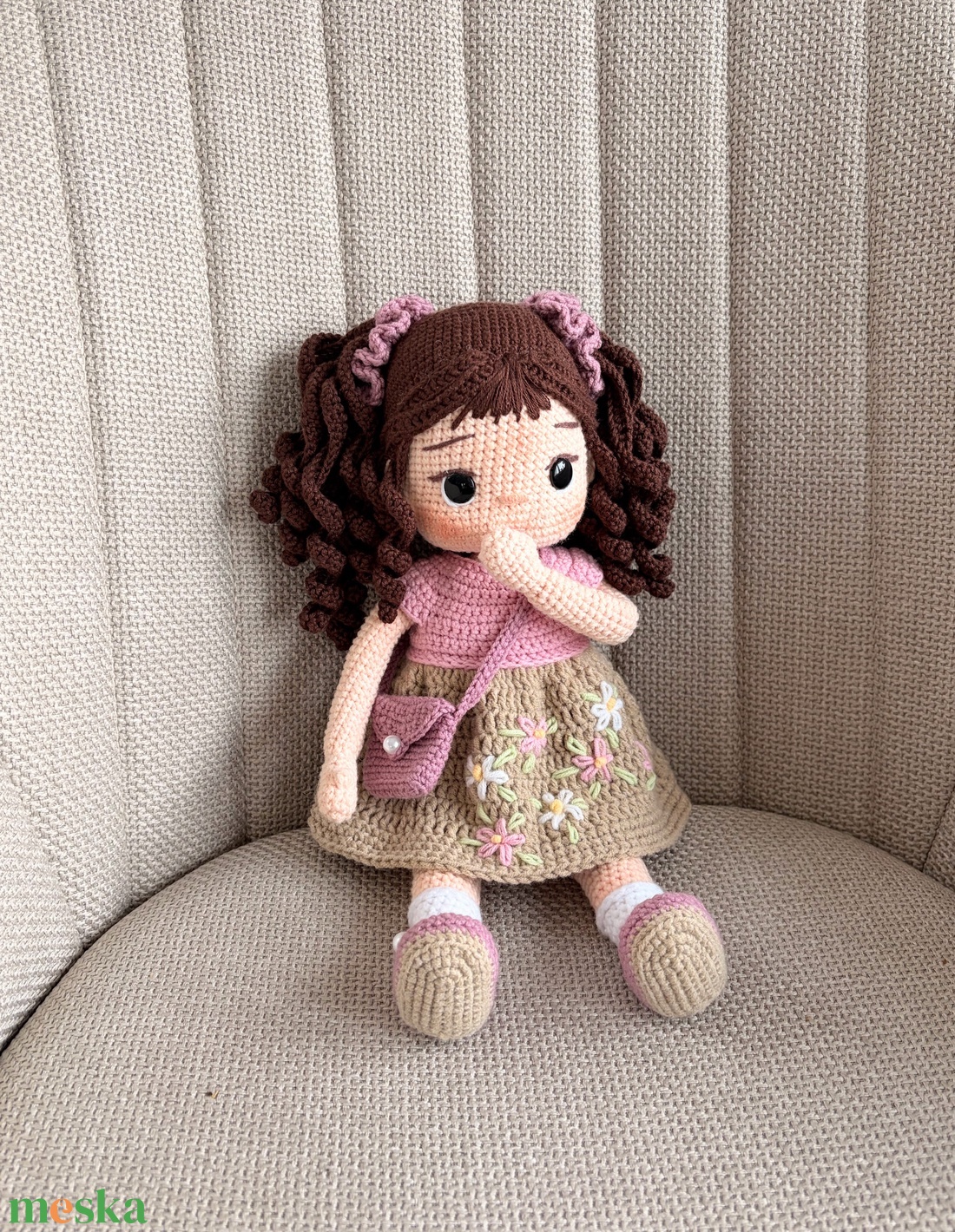 Amigurumi Linda baba - játék & sport - baba & babaház - öltöztethető baba - Meska.hu