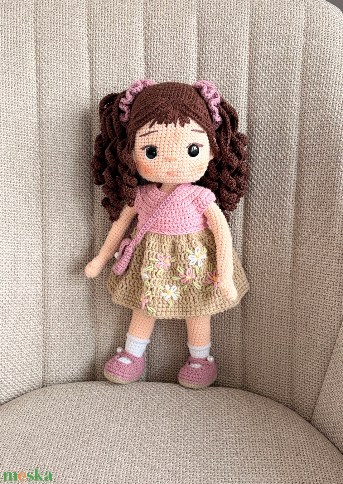 Amigurumi Linda baba - játék & sport - baba & babaház - öltöztethető baba - Meska.hu