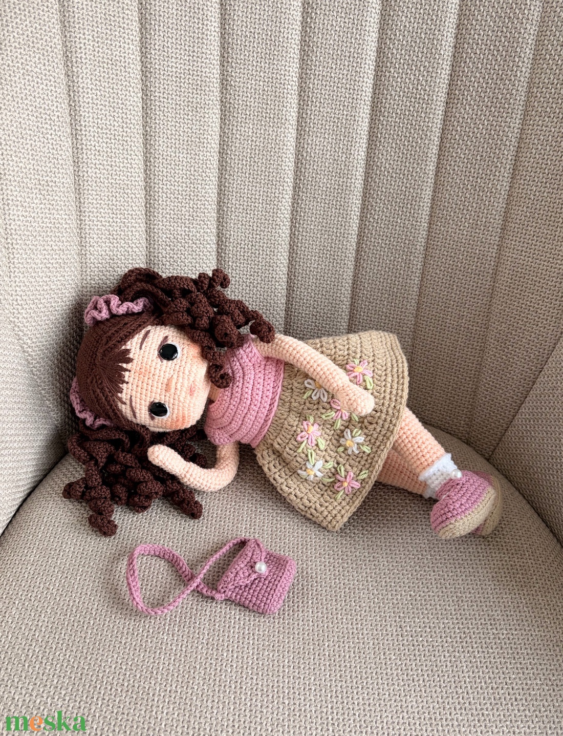 Amigurumi Linda baba - játék & sport - baba & babaház - öltöztethető baba - Meska.hu