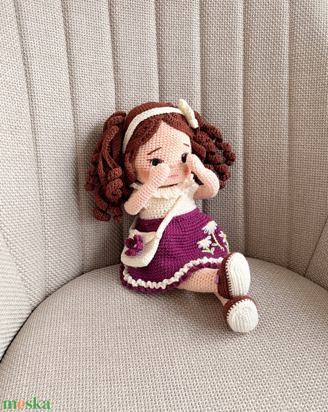 Amigurumi Lilla baba - játék & sport - baba & babaház - öltöztethető baba - Meska.hu