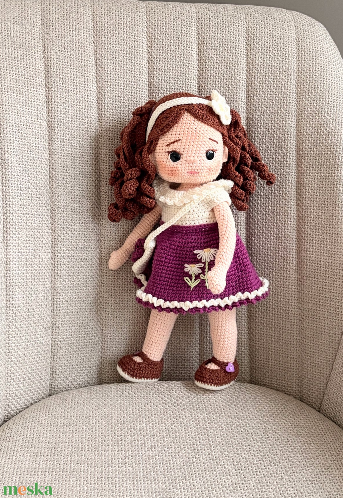 Amigurumi Lilla baba - játék & sport - baba & babaház - öltöztethető baba - Meska.hu