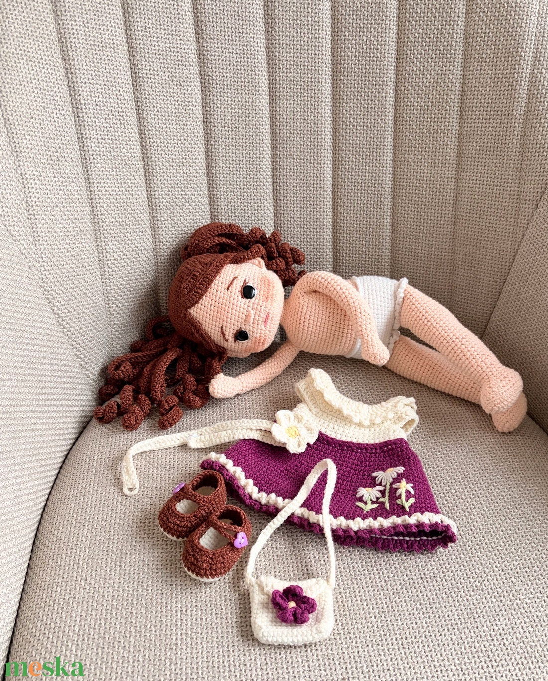 Amigurumi Lilla baba - játék & sport - baba & babaház - öltöztethető baba - Meska.hu