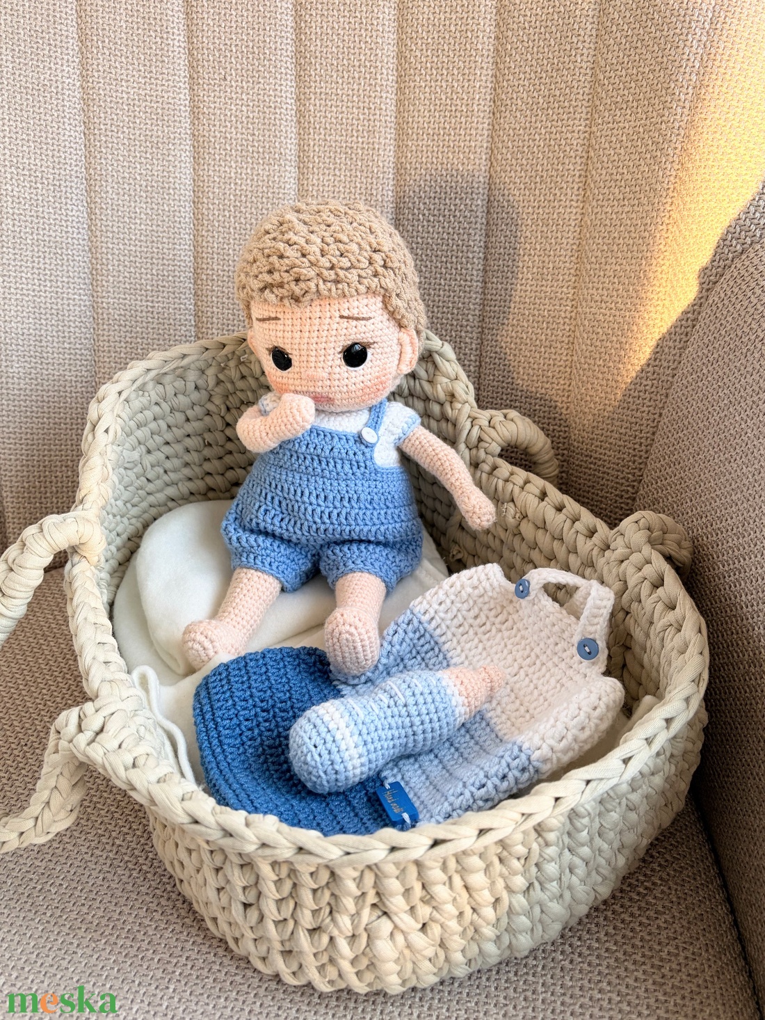 Amigurumi Horgolt baby - játék & sport - baba & babaház - öltöztethető baba - Meska.hu