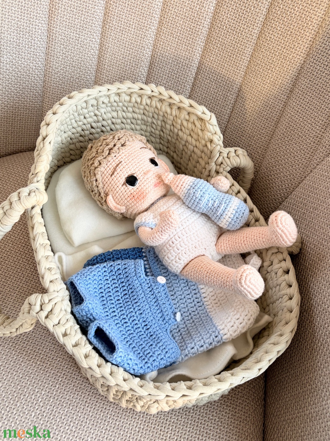 Amigurumi Horgolt baby - játék & sport - baba & babaház - öltöztethető baba - Meska.hu