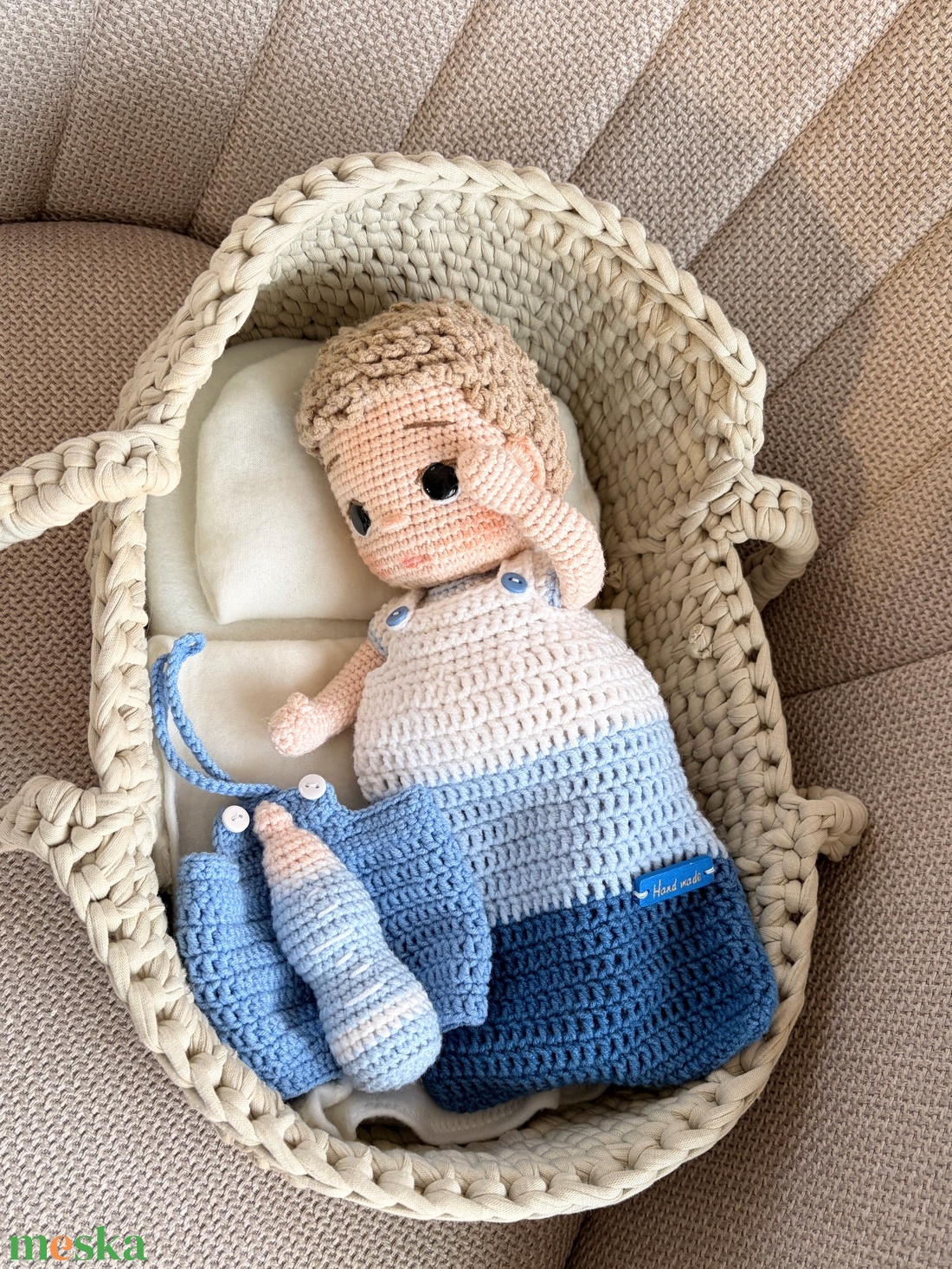 Amigurumi Horgolt baby - játék & sport - baba & babaház - öltöztethető baba - Meska.hu