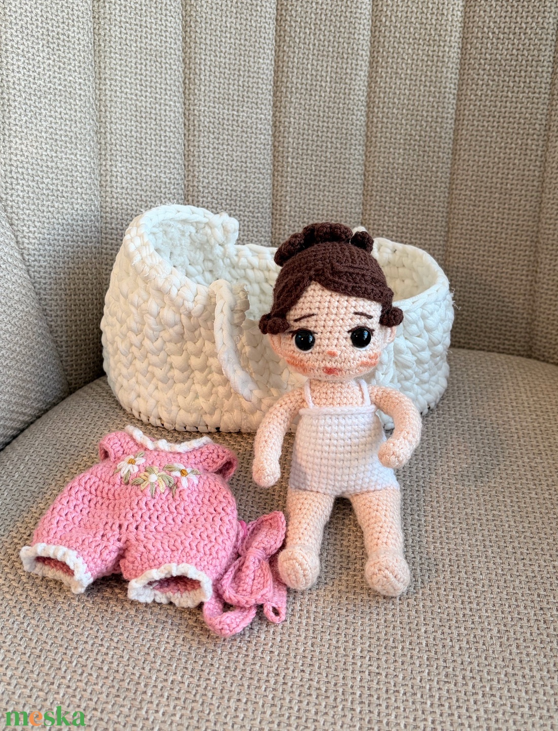 Amigurumi Mini baba - játék & sport - baba & babaház - öltöztethető baba - Meska.hu