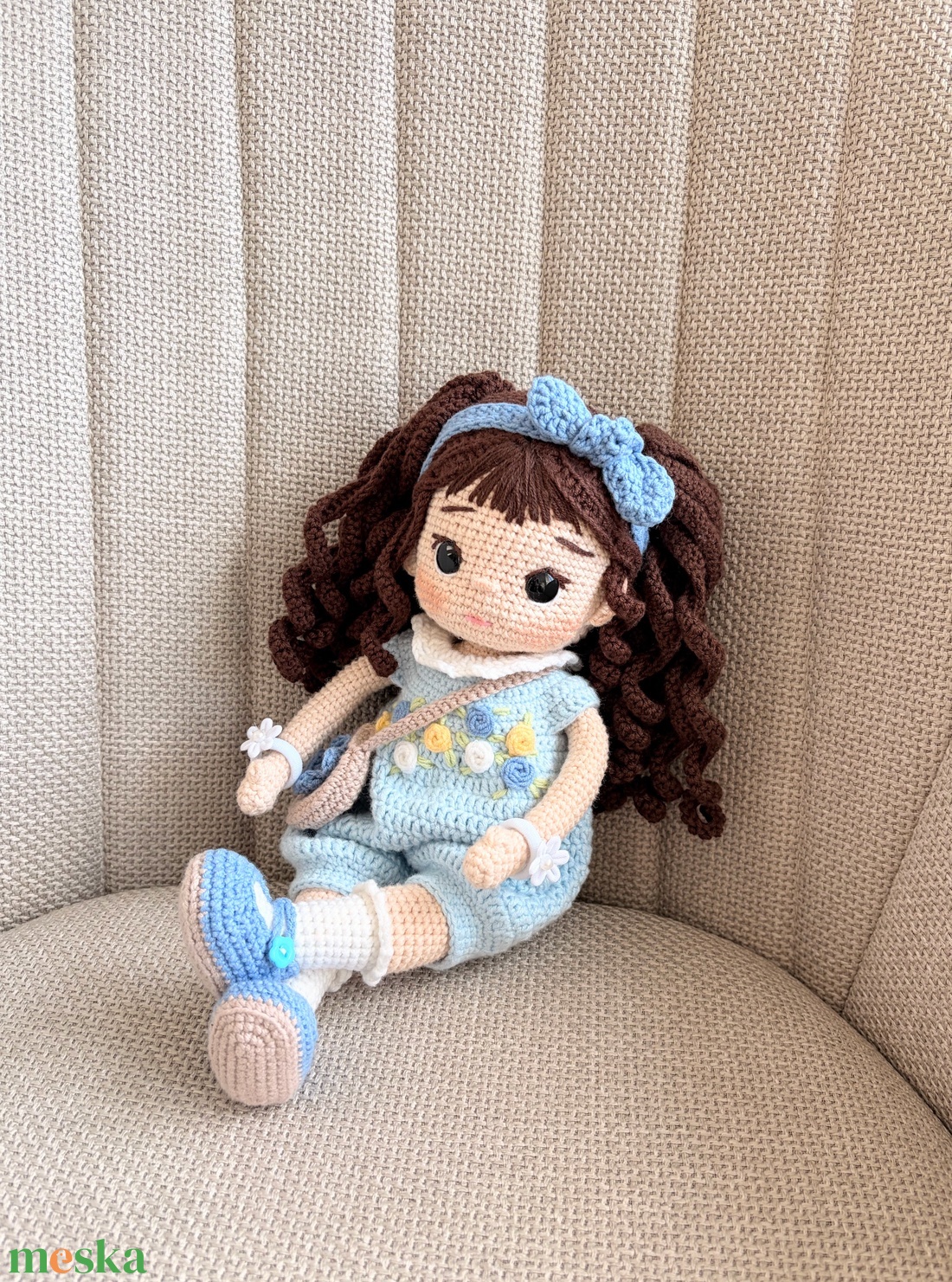 Amigurumi Hanna baba - játék & sport - baba & babaház - öltöztethető baba - Meska.hu