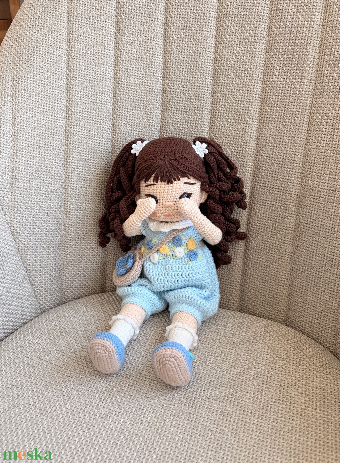 Amigurumi Hanna baba - játék & sport - baba & babaház - öltöztethető baba - Meska.hu