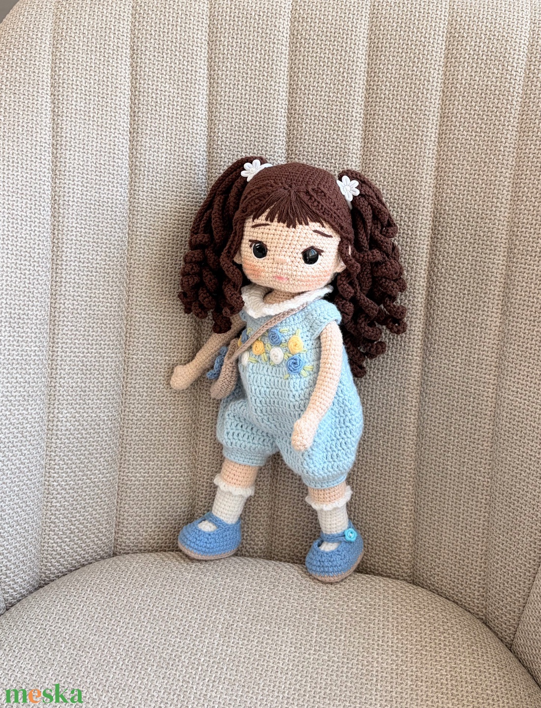 Amigurumi Hanna baba - játék & sport - baba & babaház - öltöztethető baba - Meska.hu