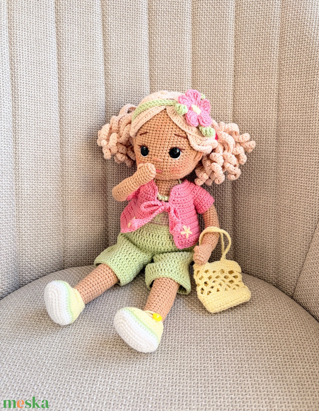 Amigurumi Amira baba - játék & sport - baba & babaház - öltöztethető baba - Meska.hu