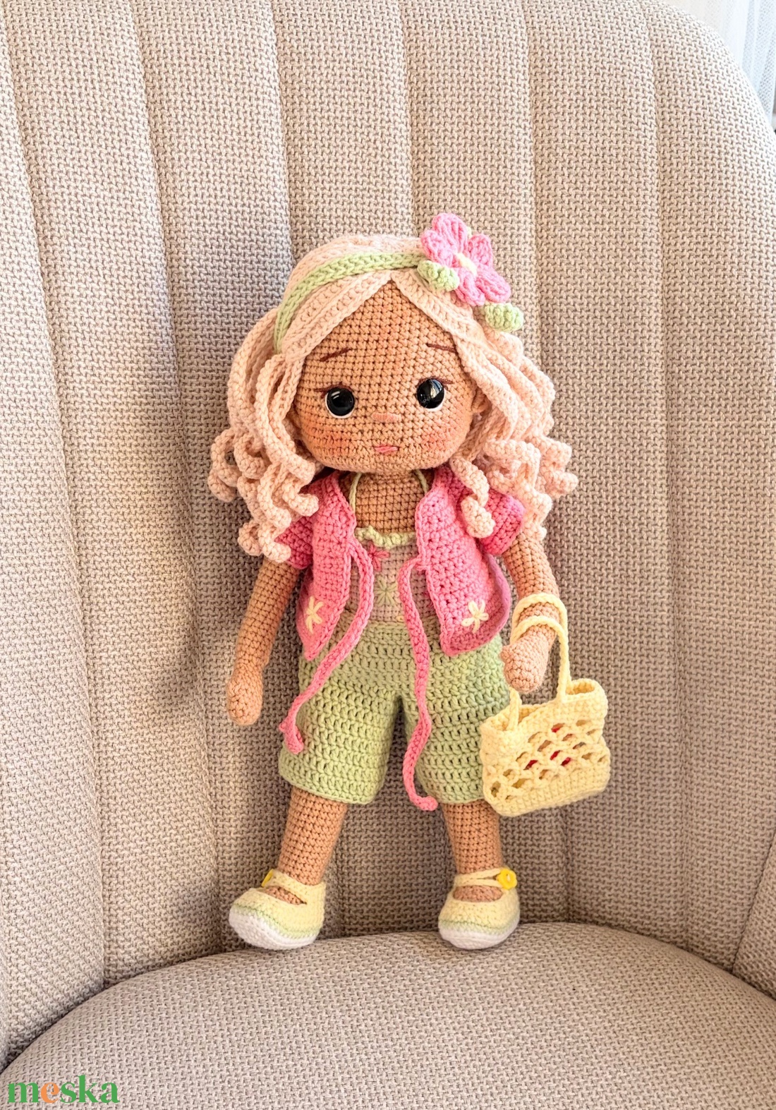 Amigurumi Amira baba - játék & sport - baba & babaház - öltöztethető baba - Meska.hu