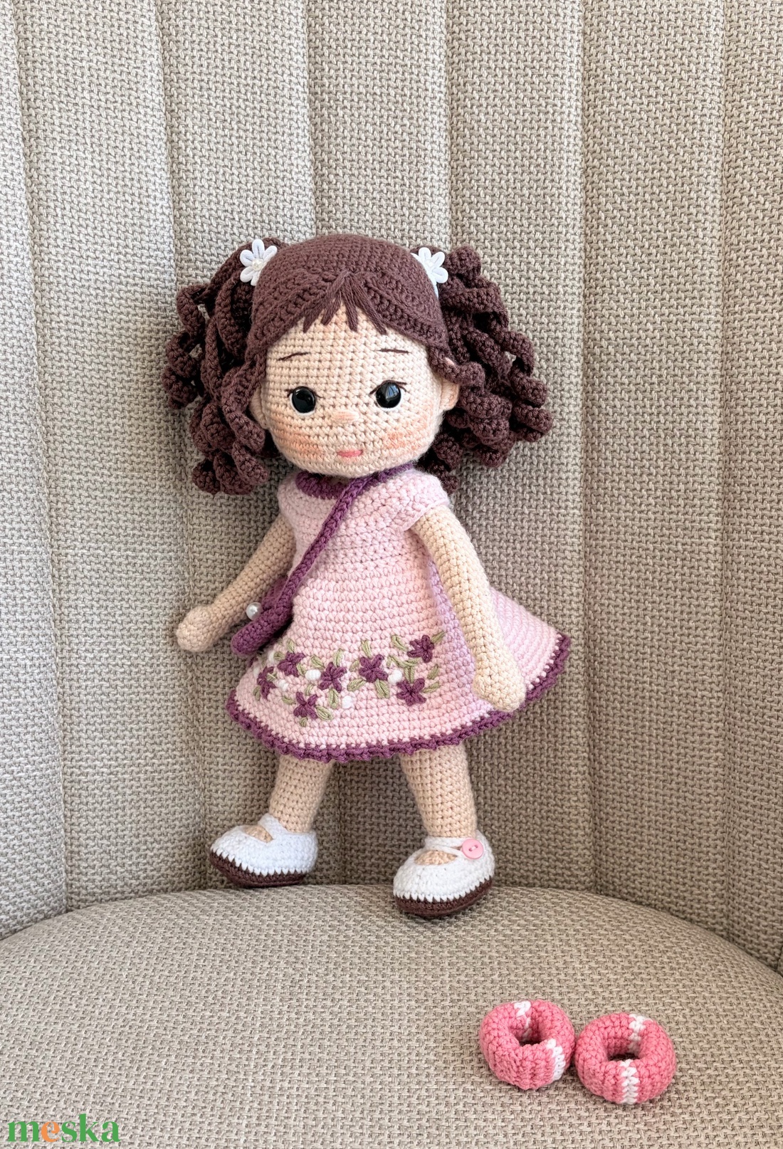 Amigurumi Zsófi baba - játék & sport - baba & babaház - öltöztethető baba - Meska.hu