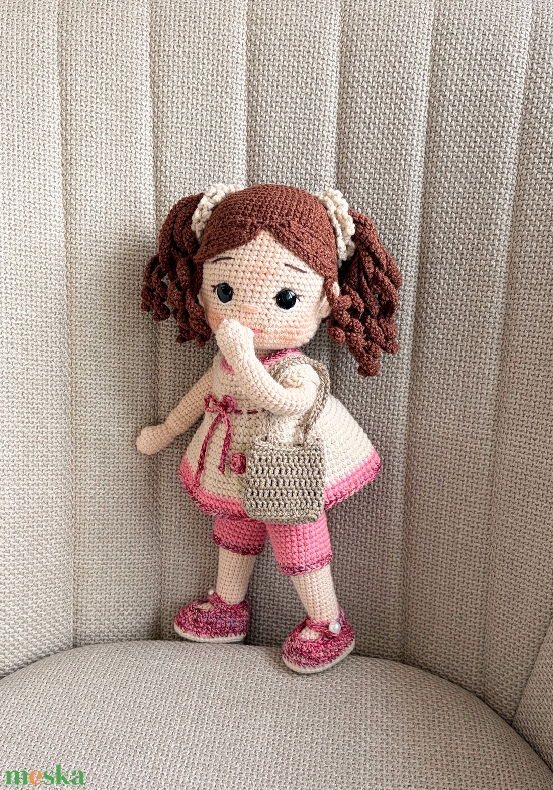 Amigurumi Melani baba - játék & sport - baba & babaház - öltöztethető baba - Meska.hu