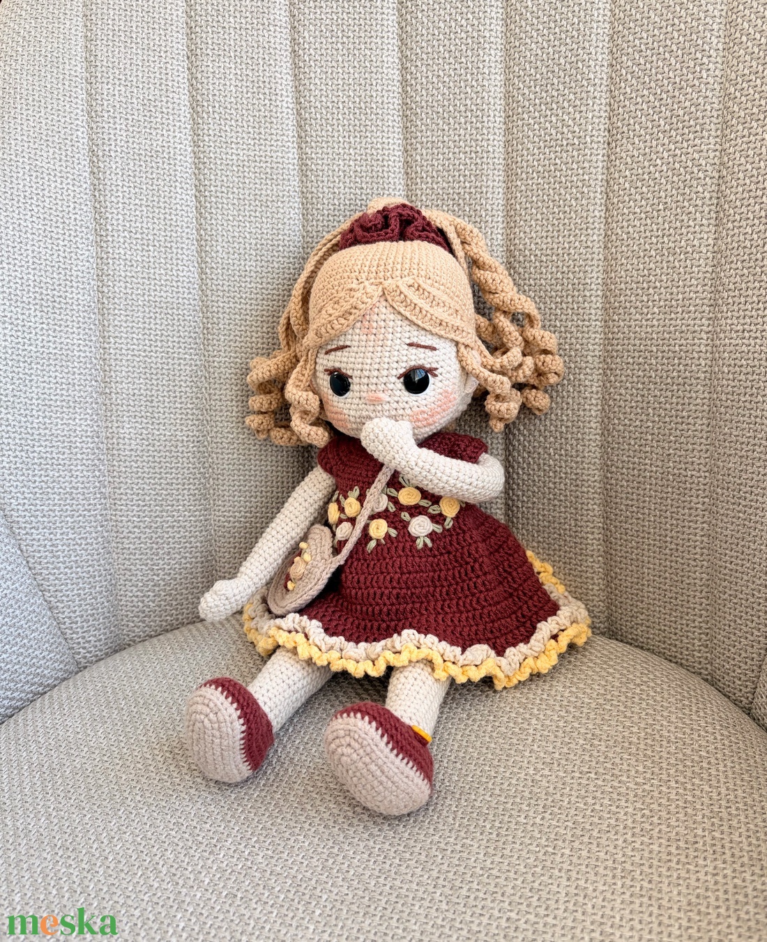 Amigurumi Lorena baba - játék & sport - baba & babaház - öltöztethető baba - Meska.hu