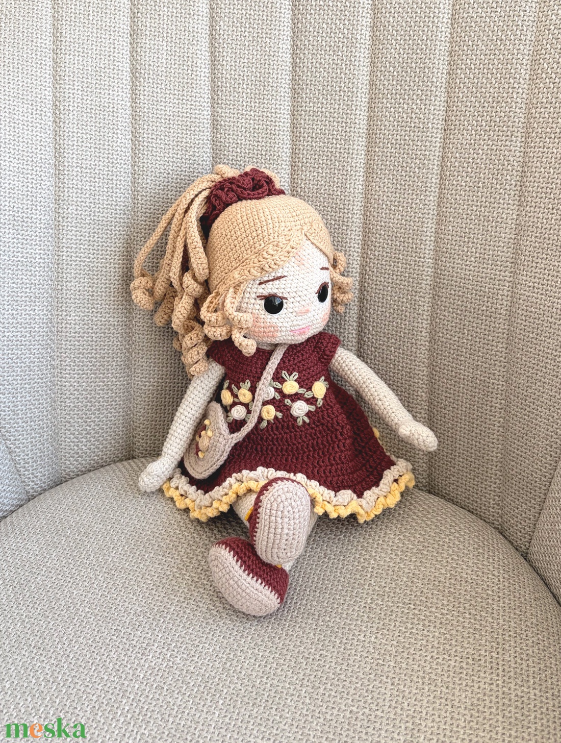Amigurumi Lorena baba - játék & sport - baba & babaház - öltöztethető baba - Meska.hu