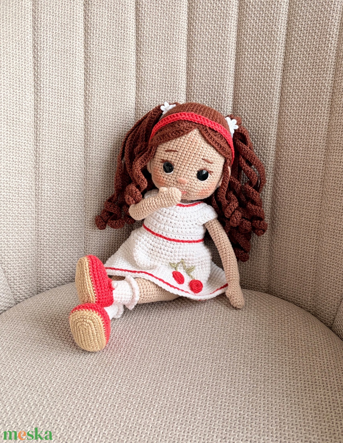 Amigurumi Sharon baba - játék & sport - baba & babaház - öltöztethető baba - Meska.hu