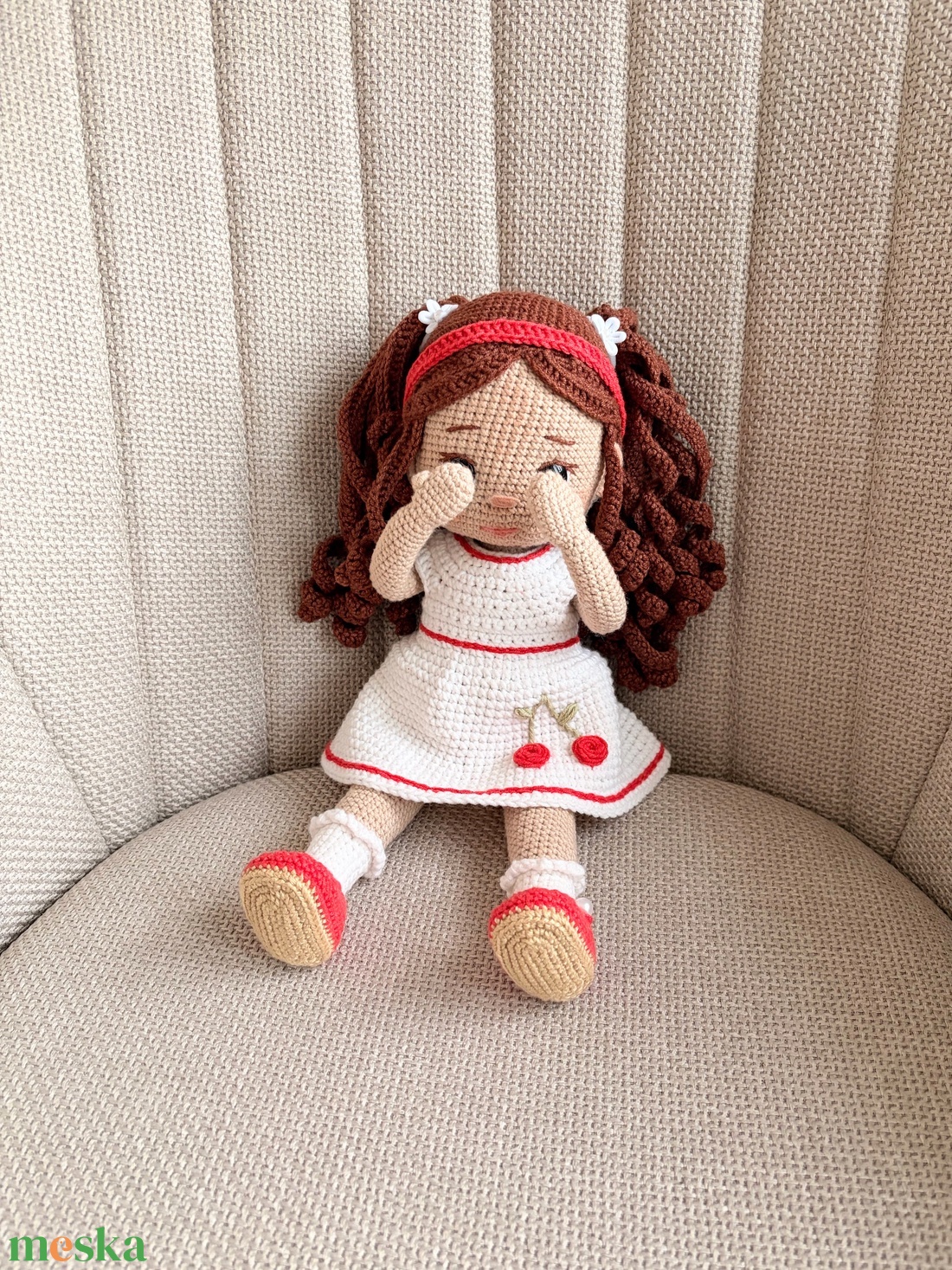 Amigurumi Sharon baba - játék & sport - baba & babaház - öltöztethető baba - Meska.hu