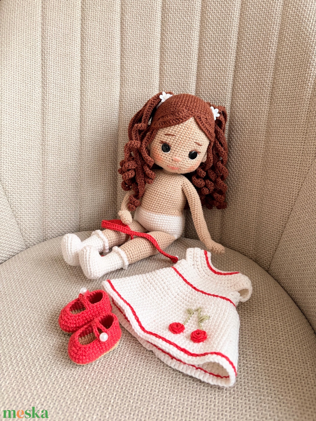 Amigurumi Sharon baba - játék & sport - baba & babaház - öltöztethető baba - Meska.hu