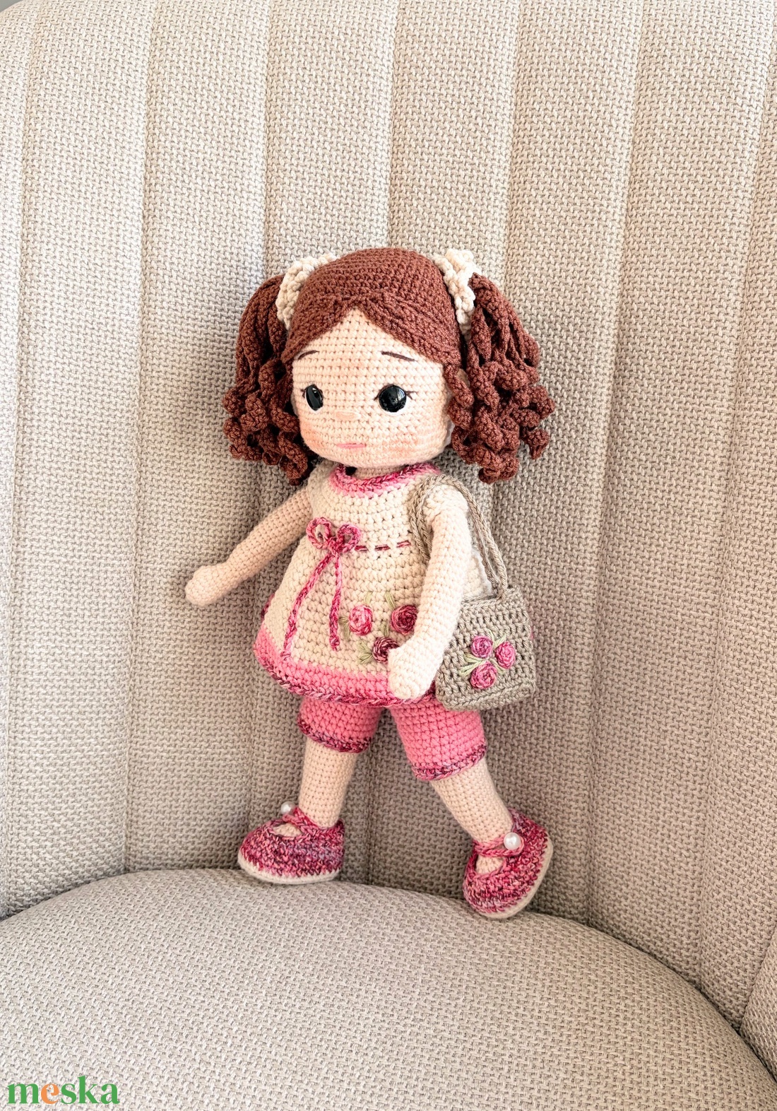 Amigurumi Melani baba - játék & sport - baba & babaház - öltöztethető baba - Meska.hu