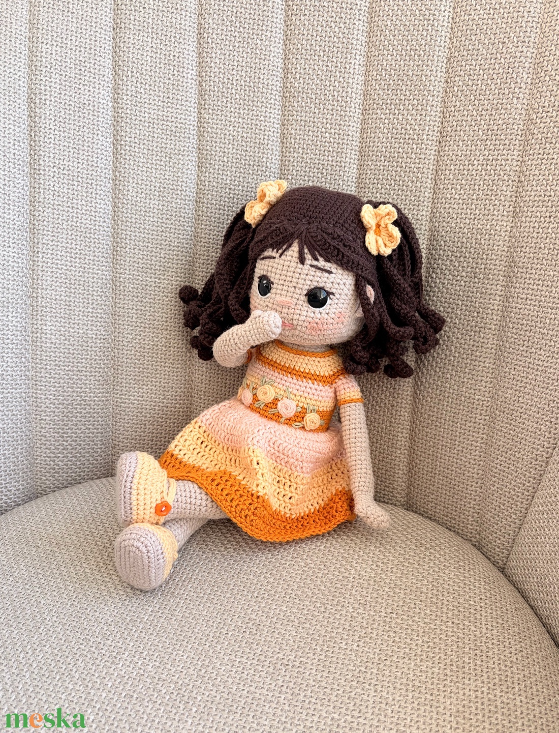 Amigurumi Natasa baba - játék & sport - baba & babaház - öltöztethető baba - Meska.hu