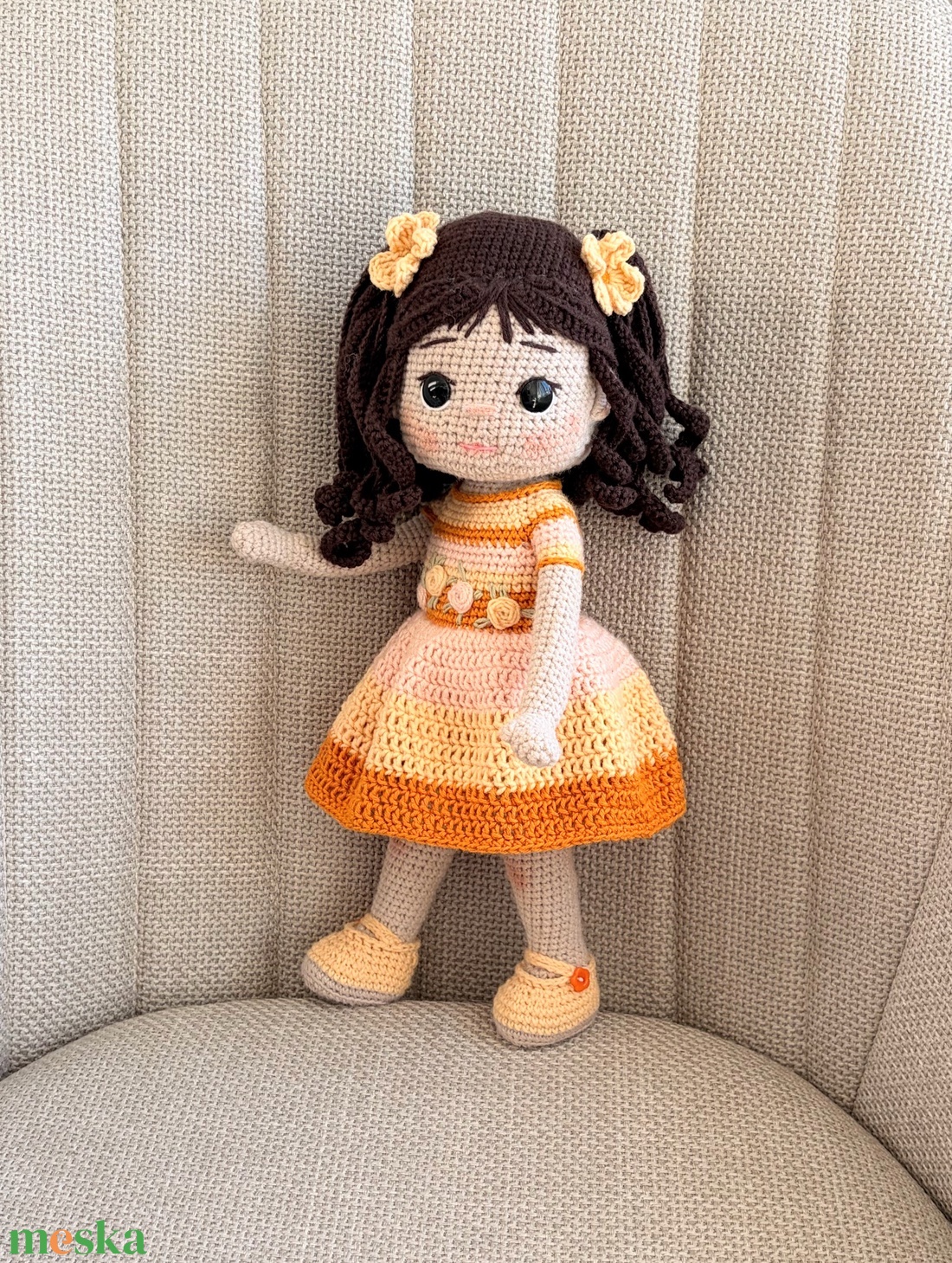 Amigurumi Natasa baba - játék & sport - baba & babaház - öltöztethető baba - Meska.hu
