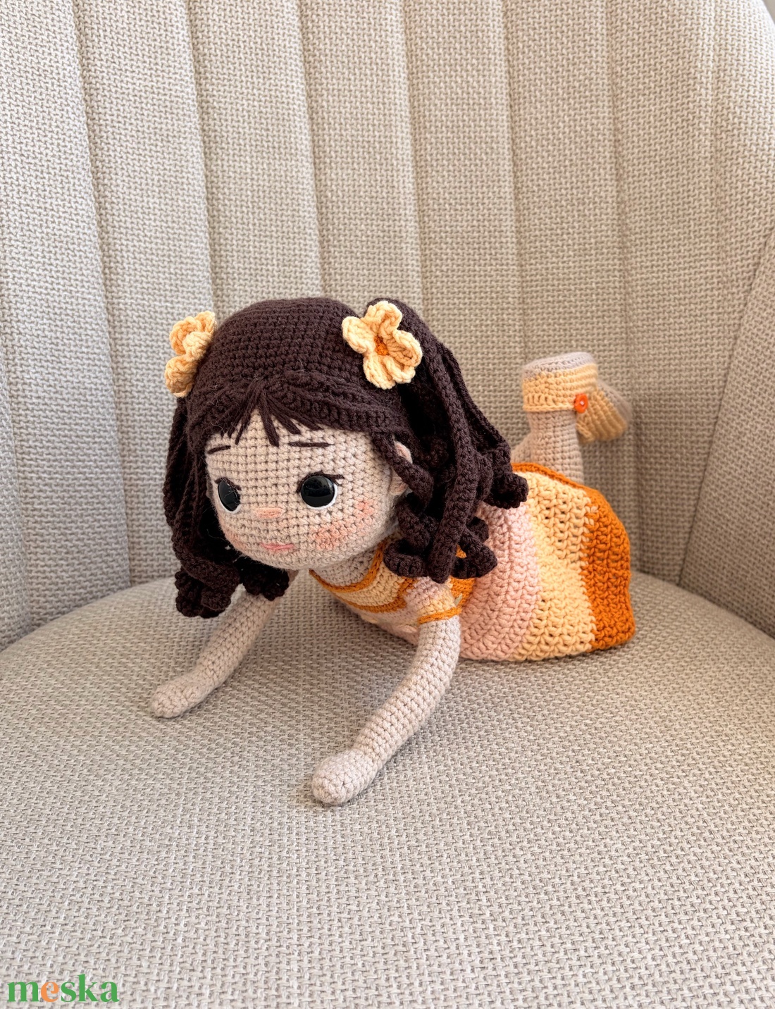 Amigurumi Natasa baba - játék & sport - baba & babaház - öltöztethető baba - Meska.hu