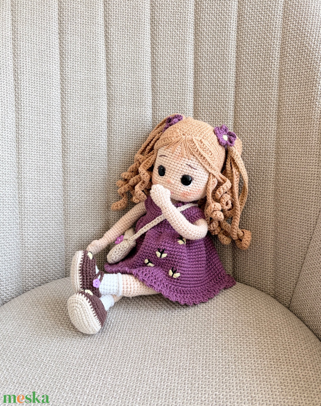 Amigurumi Lilla baba - játék & sport - baba & babaház - öltöztethető baba - Meska.hu