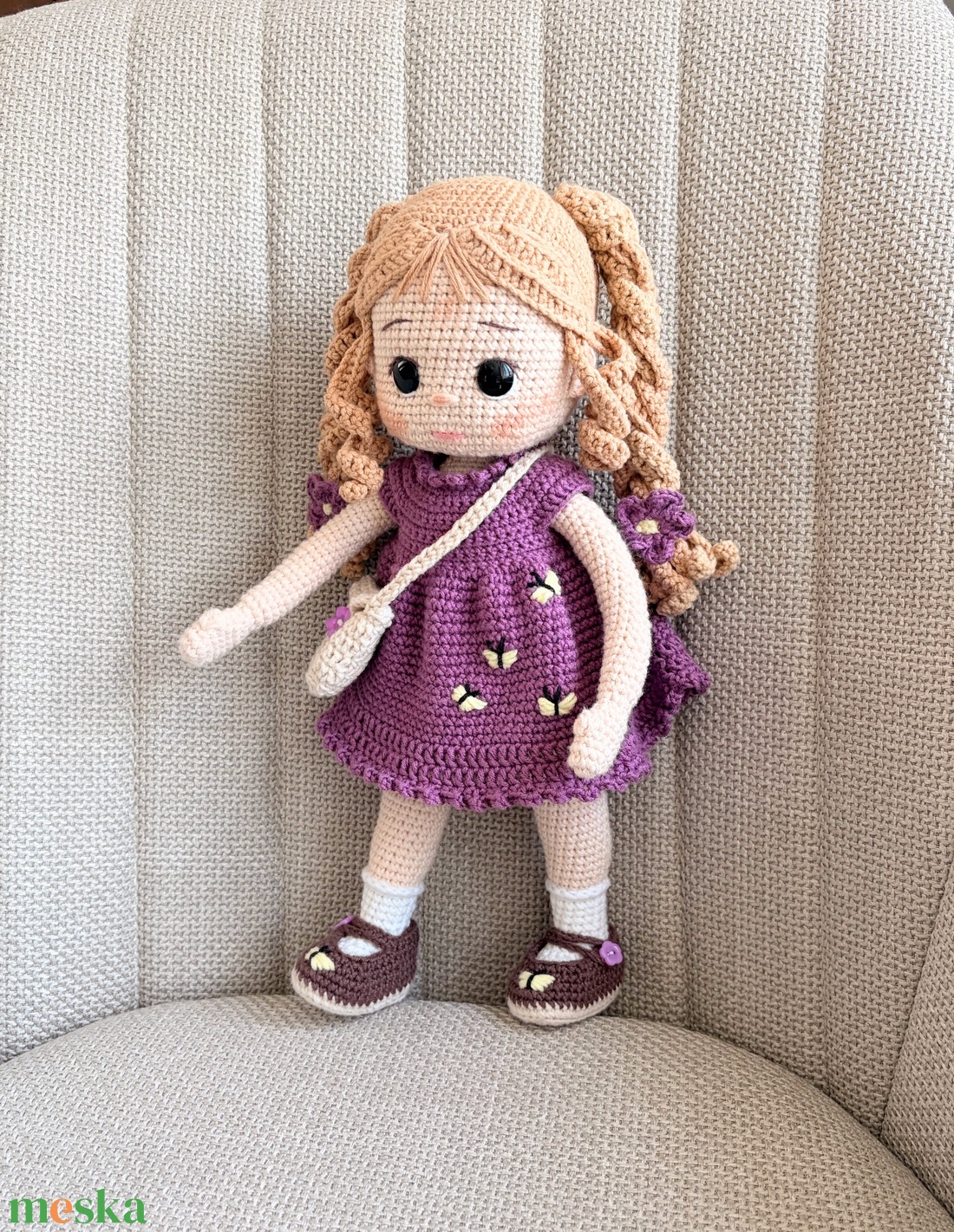 Amigurumi Lilla baba - játék & sport - baba & babaház - öltöztethető baba - Meska.hu