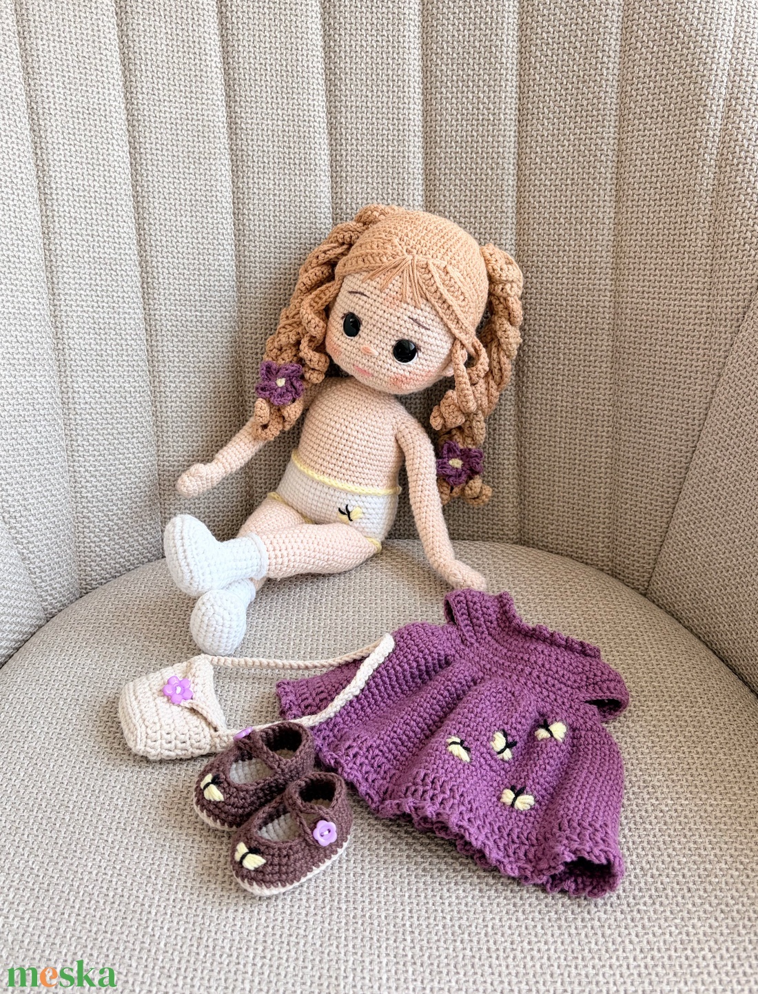 Amigurumi Lilla baba - játék & sport - baba & babaház - öltöztethető baba - Meska.hu
