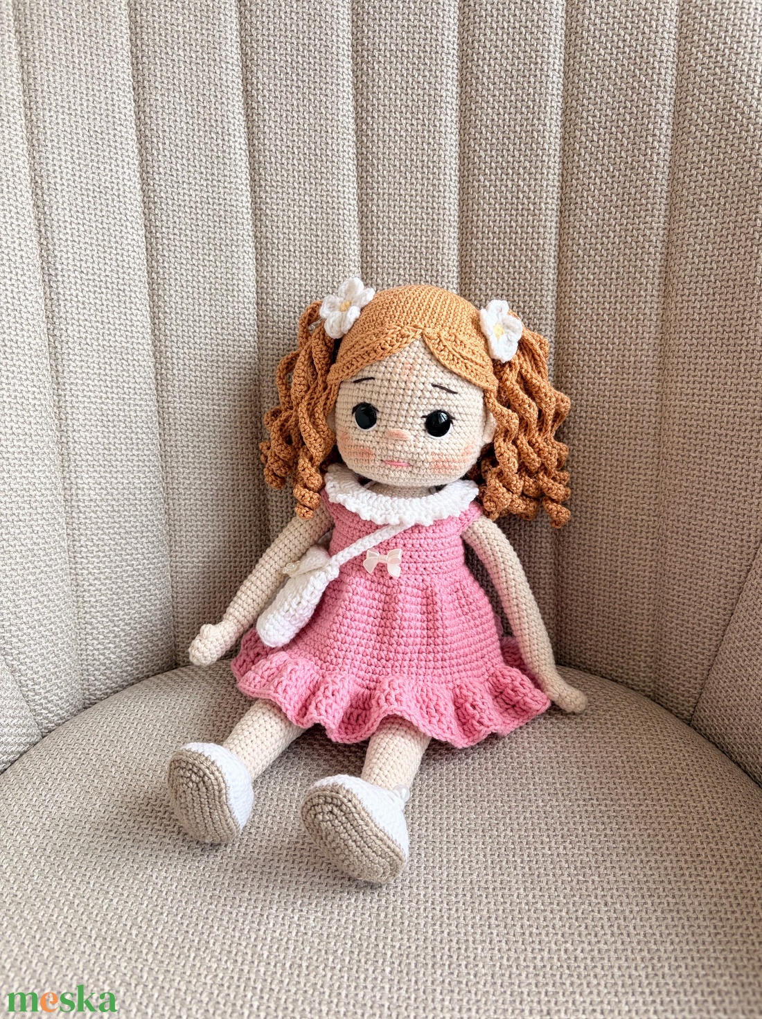 Amigurumi Amira baba - játék & sport - baba & babaház - öltöztethető baba - Meska.hu