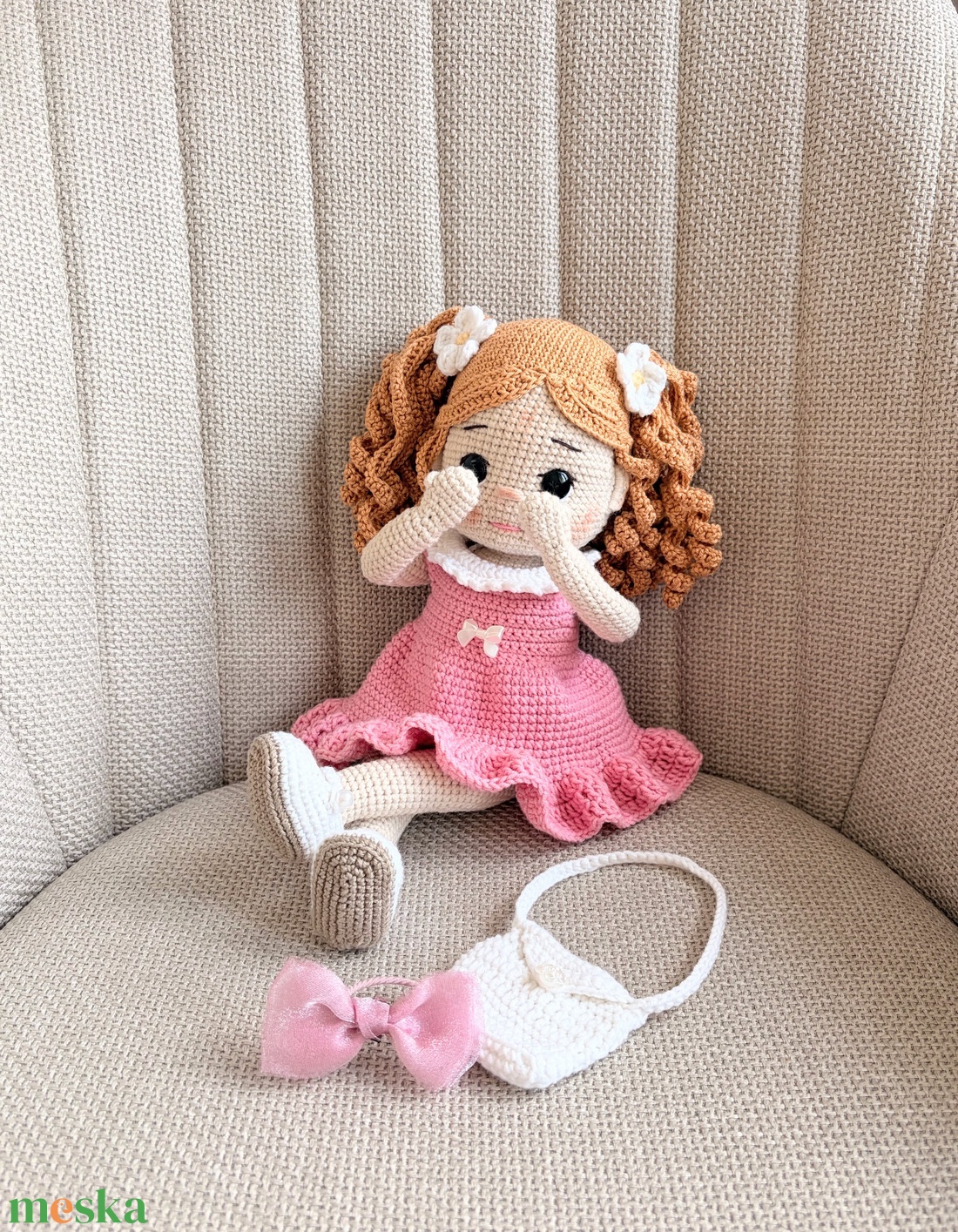 Amigurumi Amira baba - játék & sport - baba & babaház - öltöztethető baba - Meska.hu