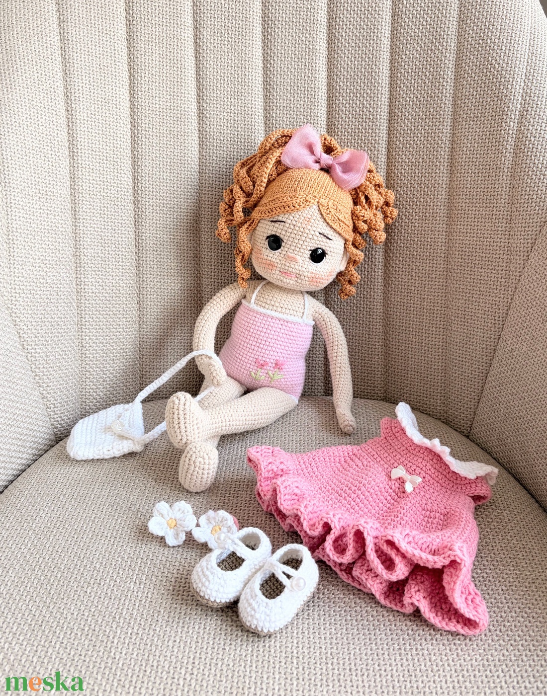 Amigurumi Amira baba - játék & sport - baba & babaház - öltöztethető baba - Meska.hu