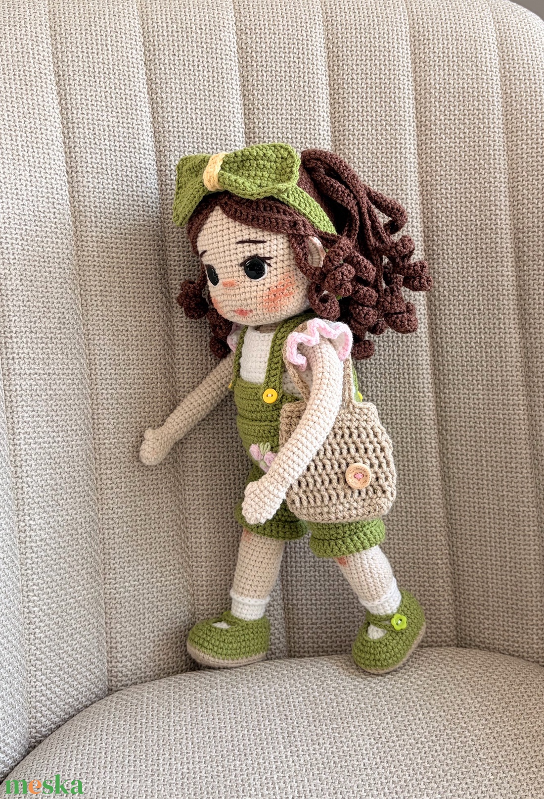 Amigurumi Elvira baba - játék & sport - baba & babaház - öltöztethető baba - Meska.hu