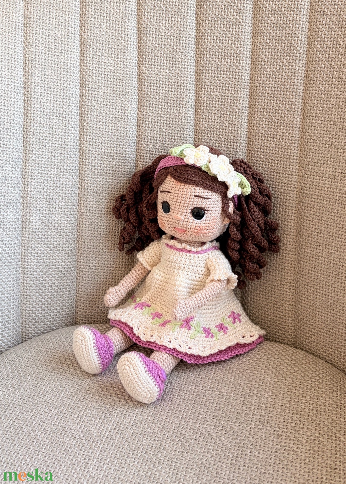Amigurumi Lauren baba - játék & sport - baba & babaház - öltöztethető baba - Meska.hu