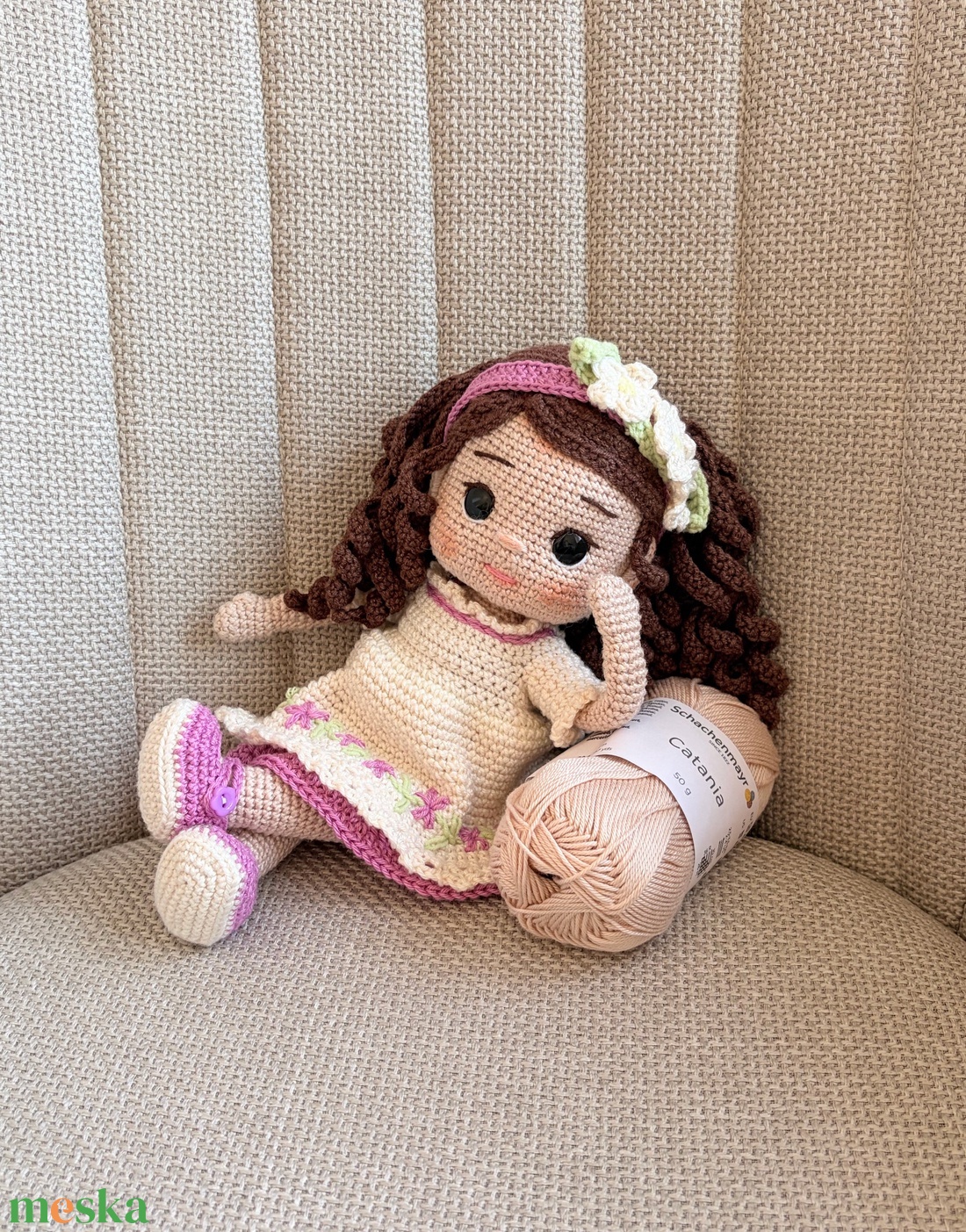 Amigurumi Lauren baba - játék & sport - baba & babaház - öltöztethető baba - Meska.hu