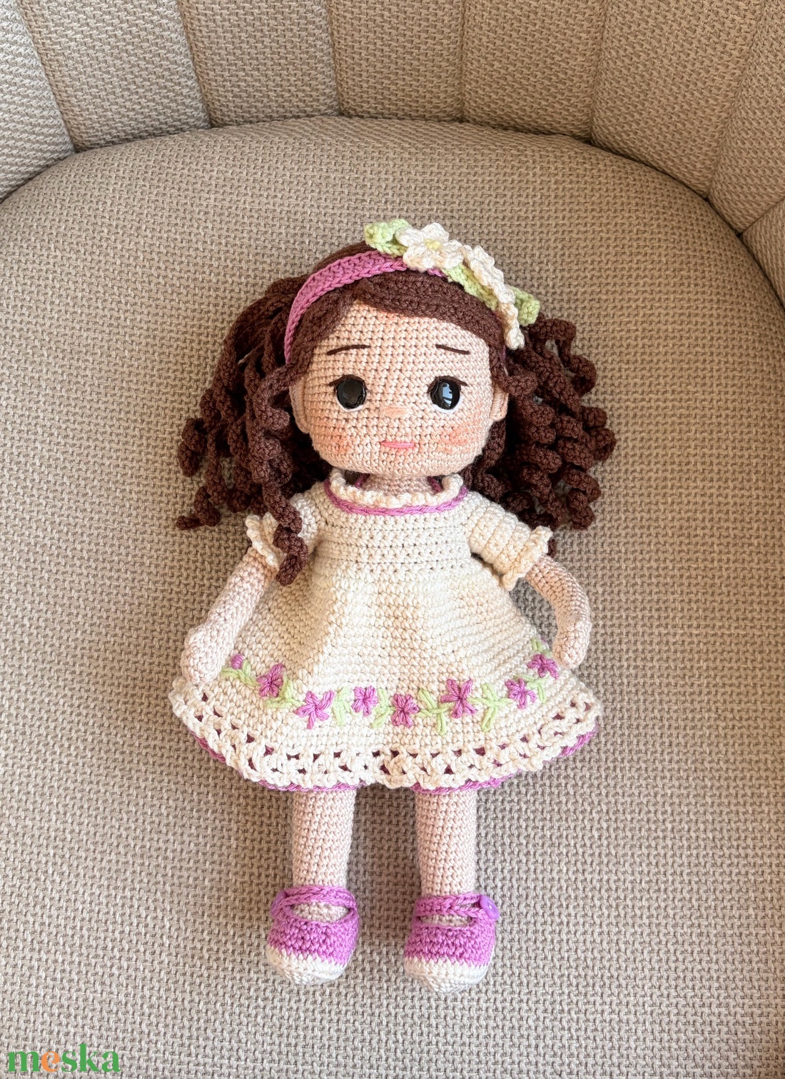 Amigurumi Lauren baba - játék & sport - baba & babaház - öltöztethető baba - Meska.hu