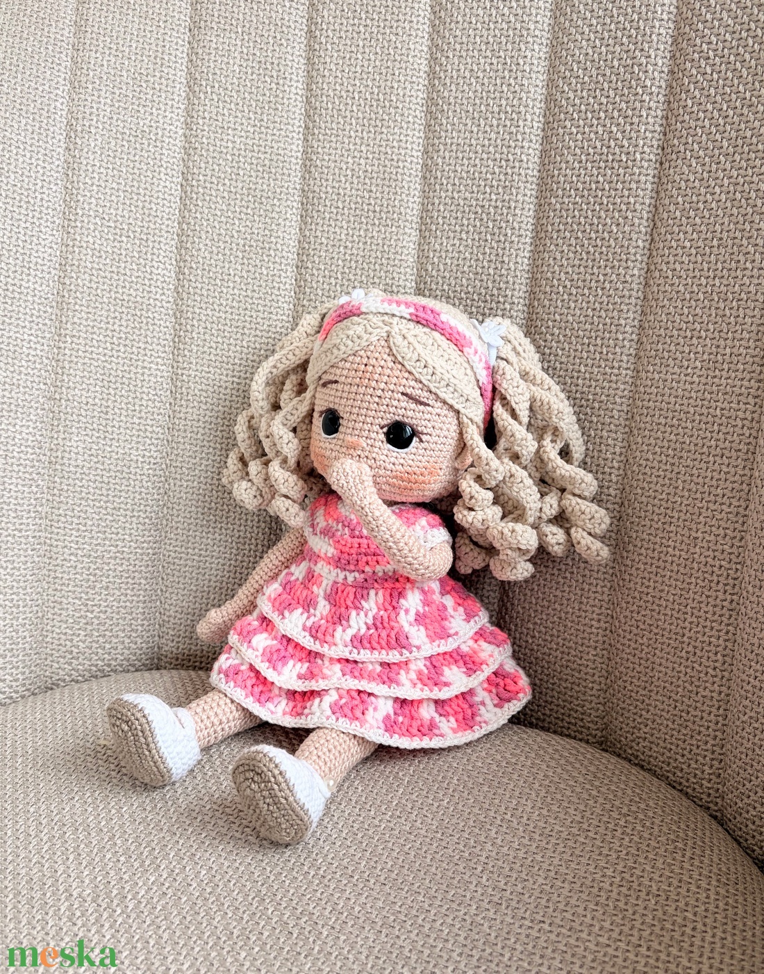 Amigurumi Helga baba - játék & sport - baba & babaház - öltöztethető baba - Meska.hu