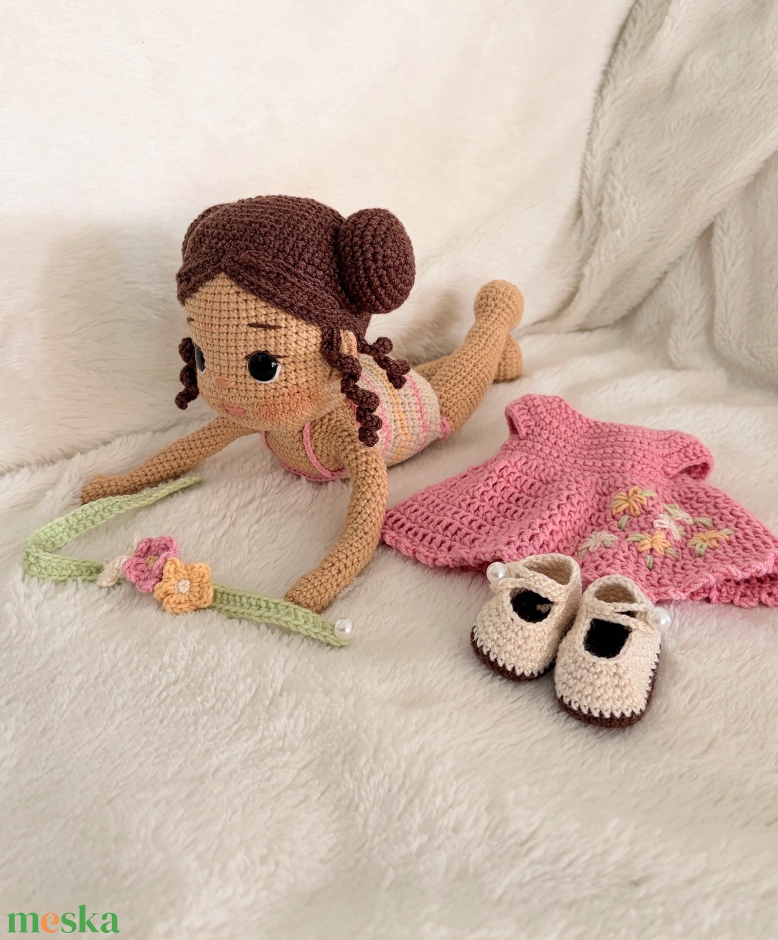 Amigurumi Marleen baba - játék & sport - baba & babaház - öltöztethető baba - Meska.hu