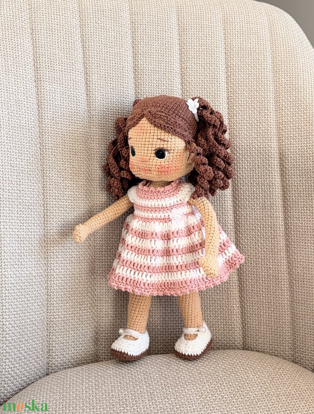 Amigurumi Mira baba - játék & sport - baba & babaház - öltöztethető baba - Meska.hu